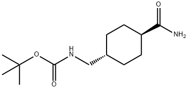 (4-Carbamoylcyclohexylmethyl)-carbamic acid tert-butyl ester and enantiomer 구조식 이미지