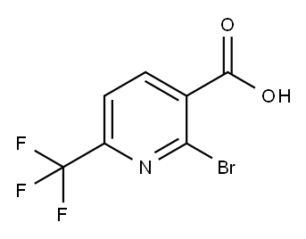 2-BROMO-6-TRUFLUOROMETHYL-3-PYRIDINECARBOXYLIC ACID Structure