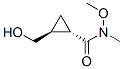 Cyclopropanecarboxamide, 2-(hydroxymethyl)-N-methoxy-N-methyl-, (1S,2S)- (9CI) Structure