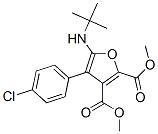 2,3-Furandicarboxylic  acid,  4-(4-chlorophenyl)-5-[(1,1-dimethylethyl)amino]-,  dimethyl  ester  (9CI) Structure