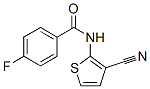 벤즈아미드,N-(3-시아노-2-티에닐)-4-플루오로-(9CI) 구조식 이미지