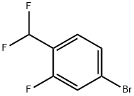 4-BROMO-1-DIFLUOROMETHYL-2-FLUOROBENZENE 구조식 이미지