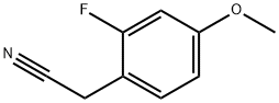 4-METHOXY-2-FLUOROBENZYL CYANIDE Structure