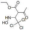 2-[2,2,2-Trichloro-1-(hydroxyamino)ethyl]acetoacetic acid ethyl ester Structure