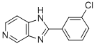 2-(3-Chlorophenyl)-1H-imidazo(4,5-c)pyridine Structure