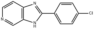 2-(4-Chlorophenyl)-1H-imidazo(4,5-c)pyridine Structure