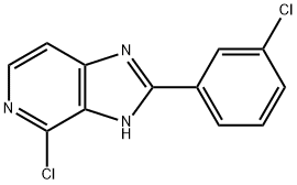 4-Chloro-2-(3-chlorophenyl)-imidazo(4,5-c)pyridine Structure