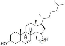 14-하이드록시메틸콜레스트-6-엔-3,15-디올 구조식 이미지