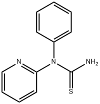 티오우레아,N-페닐-N-2-피리디닐- 구조식 이미지