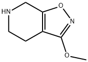 Isoxazolo[5,4-c]pyridine, 4,5,6,7-tetrahydro-3-methoxy- (9CI) Structure