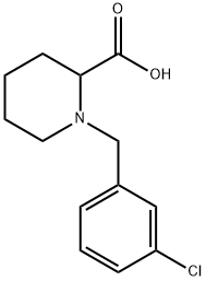 1-[(3-클로로페닐)메틸]-2-피페리딘카르복실산 구조식 이미지