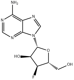 3'-fluoro-3'-deoxyadenosine 구조식 이미지