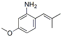 Benzenamine, 5-methoxy-2-(2-methyl-1-propenyl)- (9CI) Structure