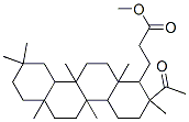 methyl 3-(2-acetyl-2,4b,6a,9,9,10b,12a-heptamethyl-1,3,4,4a,5,6,7,8,10 ,10a,11,12-dodecahydrochrysen-1-yl)propanoate 구조식 이미지