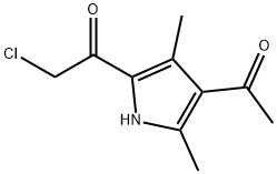 Ethanone, 1-(4-acetyl-3,5-dimethyl-1H-pyrrol-2-yl)-2-chloro- (9CI) 구조식 이미지