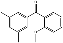 3,5-DIMETHYL-2'-METHOXYBENZOPHENONE 구조식 이미지