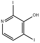 2,4-Diiodo-3-히드록시피리딘 구조식 이미지