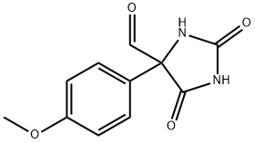 4-(4-메톡시페닐)-2,5-디옥소-이미다졸리딘-4-카브알데히드 구조식 이미지