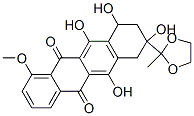 6,8,10,11-tetrahydroxy-1-methoxy-8-(2-methyl-1,3-dioxolan-2-yl)-9,10-d ihydro-7H-tetracene-5,12-dione 구조식 이미지