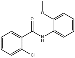 2-클로로-N-(2-메톡시페닐)벤자미드 구조식 이미지