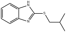 2-(Isobutylthio)-1H-benzimidazole 구조식 이미지