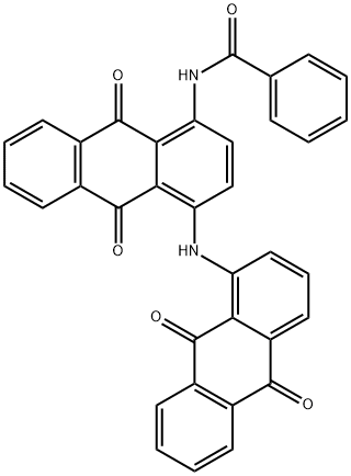 N-[4-[(9,10-Dihydro-9,10-dioxoanthracen-1-yl)amino]-9,10-dihydro-9,10-dioxoanthracen-1-yl]benzamide 구조식 이미지