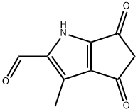 Cyclopenta[b]pyrrole-2-carboxaldehyde, 1,4,5,6-tetrahydro-3-methyl-4,6-dioxo- (9CI) Structure