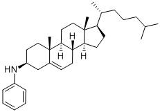 5-CHOLESTEN-3BETA-[N-PHENYL]AMINE Structure