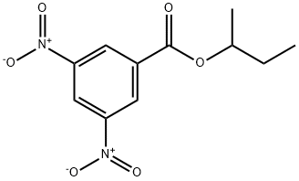 Benzoic acid, 3,5-dinitro-, 1-Methylpropyl ester Structure