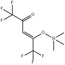 E-1,1,1,5,5,5-HEXAFLUORO-4-(TRIMETHYLSILOXY)-3-PENTENE-2-ONE 구조식 이미지