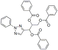 [1,3-dibenzoyloxy-1-(2-phenyltriazol-4-yl)propan-2-yl] benzoate 구조식 이미지