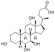 (3a,5b,6b,7b,12a)-3,6,7,12-tetrahydroxy-Cholan-24-oic acid 구조식 이미지