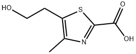 5-(beta-hydroxyethyl)-4-methylthiazole-2-carboxylic acid Structure