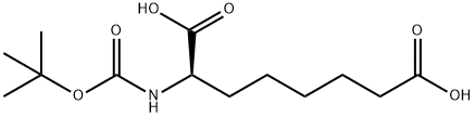 BOC-D-2-AMINOSUBERIC ACID 구조식 이미지