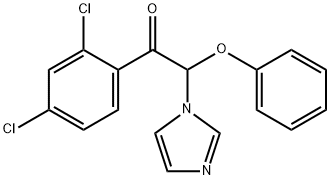 Ethanone,  1-(2,4-dichlorophenyl)-2-(1H-imidazol-1-yl)-2-phenoxy- 구조식 이미지