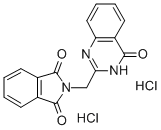 1H-Isoindole-1,3(2H)-dione, 2-((4-oxo-3(4H)-quinazolinyl)methyl)-, dih ydrochloride 구조식 이미지