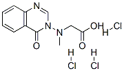 2-[(4-옥소퀴나졸린-3-일)메틸아미노]아세트산삼염산염 구조식 이미지