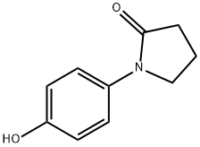 1-(4-HYDROXYPHENYL)PYRROLIDIN-2-ONE 구조식 이미지