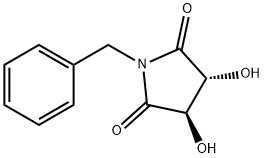 (3R,4R)-1-Benzyl-3,4-dihydroxypyrrolidine-2,5-dione Structure