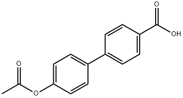 4'-ACETOXY-BIPHENYL-4-CARBOXYLIC ACID 구조식 이미지