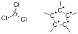 Pentamethylcyclopentadienyl zirconium trichloride 구조식 이미지