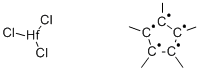 Pentamethylcyclopentadienylhafnium trichloride  Structure