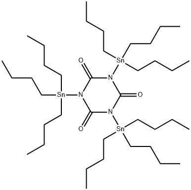 1,3,5-Tris(tributylstannyl)-1,3,5-triazine-2,4,6(1H,3H,5H)-trione 구조식 이미지