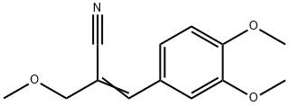 3-(3,4-디메톡시페닐)-2-(메톡시메틸)아크릴로니트릴 구조식 이미지