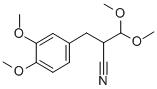 B-(3,4-DIMETHOXYPHENYL)-A-CYANOPROPIONALDEHYDE DIMETHYLACETAL 구조식 이미지