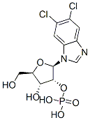 5,6-dichloro-1-(beta-ribofuranosyl)benzimidazole 2'-phosphate Structure