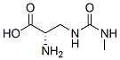 Alanine, 3-[[(methylamino)carbonyl]amino]- (9CI) Structure