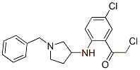 Ethanone,  2-chloro-1-[5-chloro-2-[[1-(phenylmethyl)-3-pyrrolidinyl]amino]phenyl]- Structure