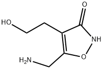 4-Isoxazoleethanol, 5-(aminomethyl)-3-hydroxy- (9CI) Structure
