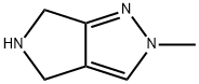 Pyrrolo[3,4-c]pyrazole, 2,4,5,6-tetrahydro-2-methyl- (9CI) Structure
